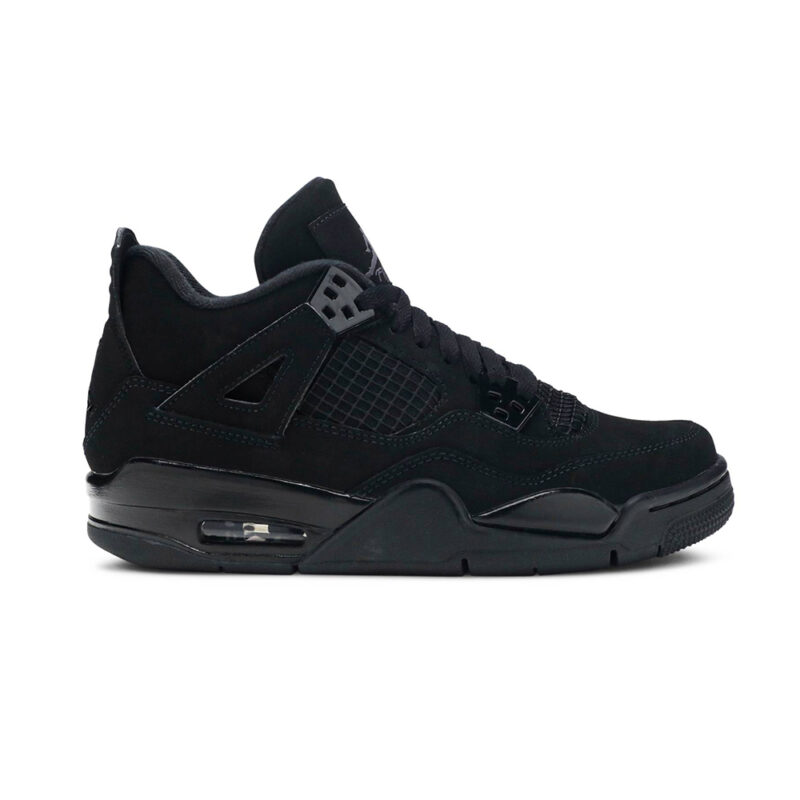 Air Jordan 4 Retro GS “Black Cat” for kids black - Image 3