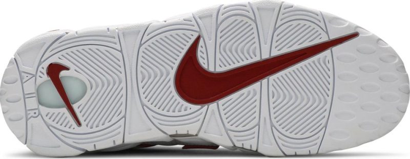 Nike Air More Uptempo White Varsity Red Outline - Image 4