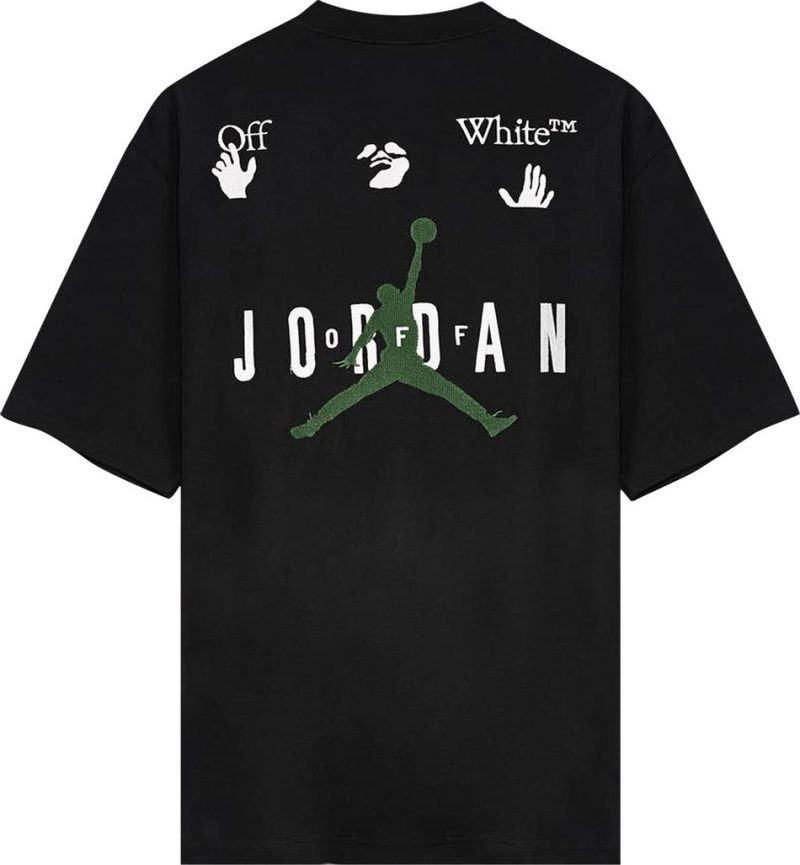 Off-White x Jordan T-shirt Black - Image 2