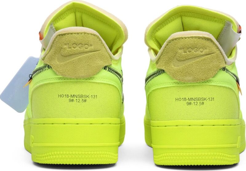 Nike Air Force 1 Low "Off-White Volt - Image 5