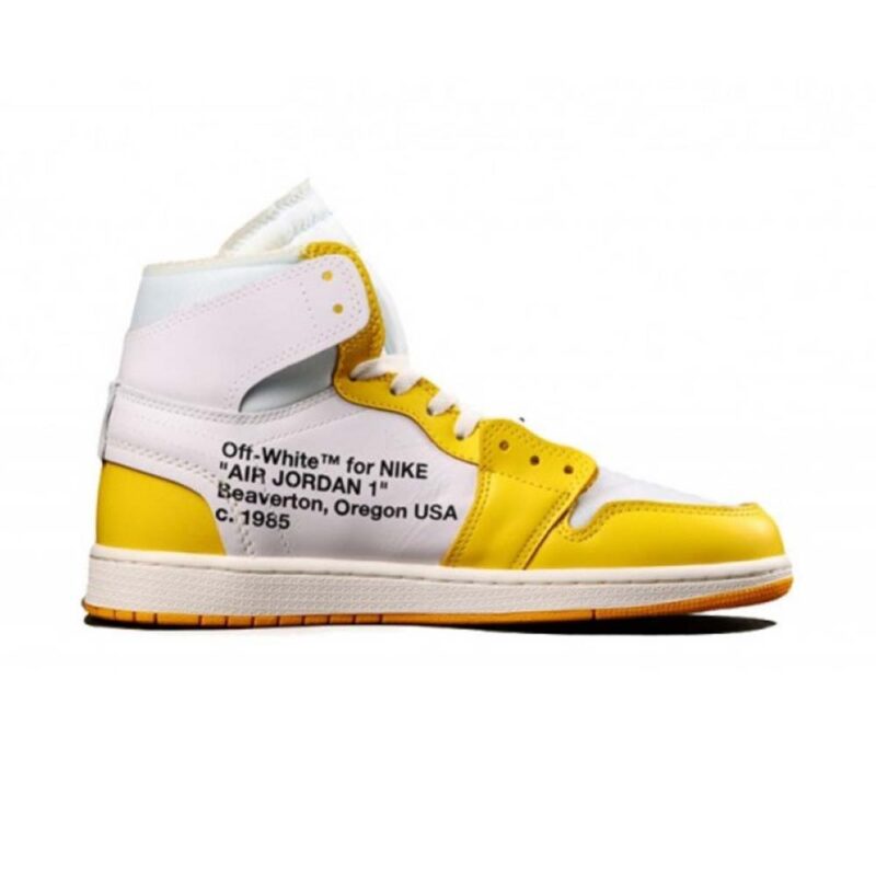 Off-White x Air Jordan 1 Retro High OG ‘Canary Yellow’ - Image 3