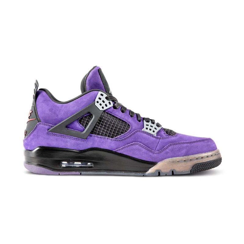 Travis Scott x Air Jordan 4 Retro ‘Purple Suede – Black Midsole’ - Image 3