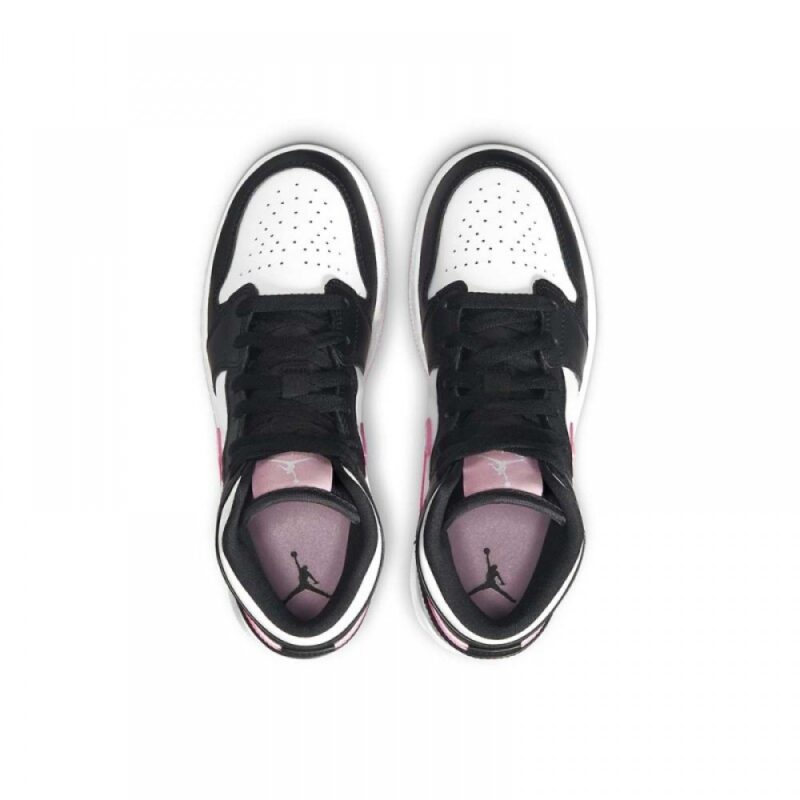 AIR JORDAN 1 MID GS ‘WHITE LIGHT ARCTIC PINK’ - Image 3