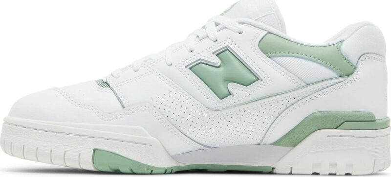 New Balance 550 White Mint Green - Image 3