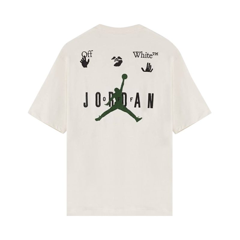 Off-White x Jordan T-shirt White - Image 2