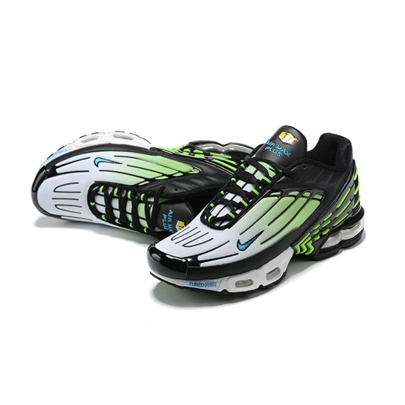 Air Max Plus 3 Black Green White - Image 3