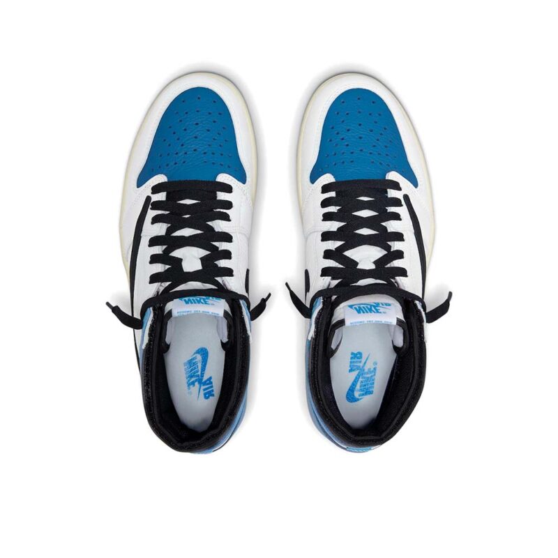 Travis Scott x Fragment x Air Jordan 1 High OG SP “Military Blue” - Image 4