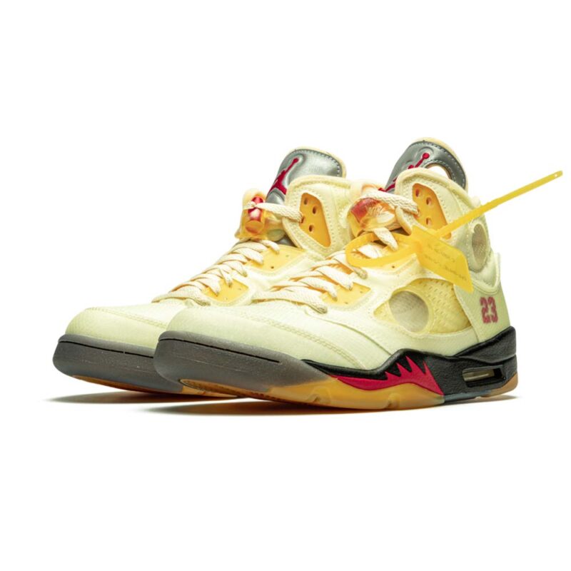 JORDAN Off-White x Air Jordan 5 Retro SP ‘Sail’ - Image 2