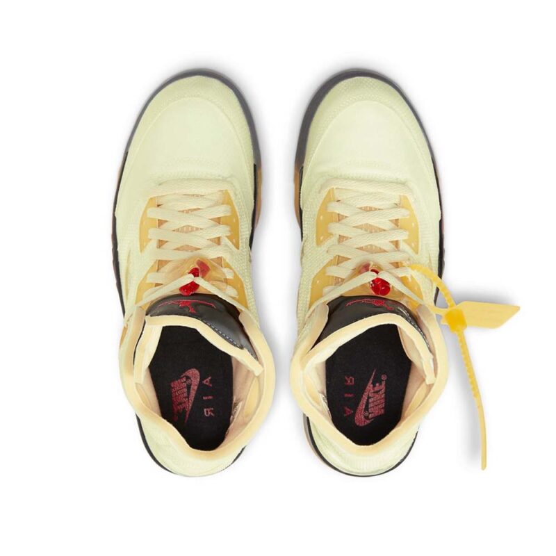 JORDAN Off-White x Air Jordan 5 Retro SP ‘Sail’ - Image 4