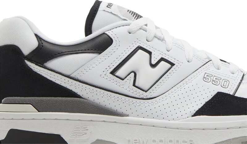 New Balance 550 White Black - Image 2