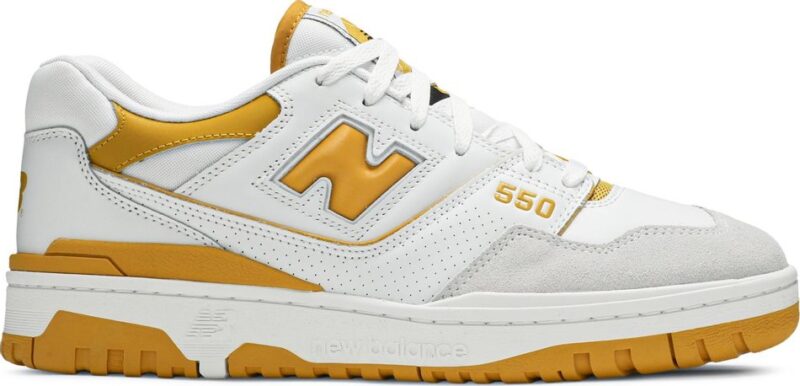 New Balance 550 Sea Salt Varsity Gold - Image 2