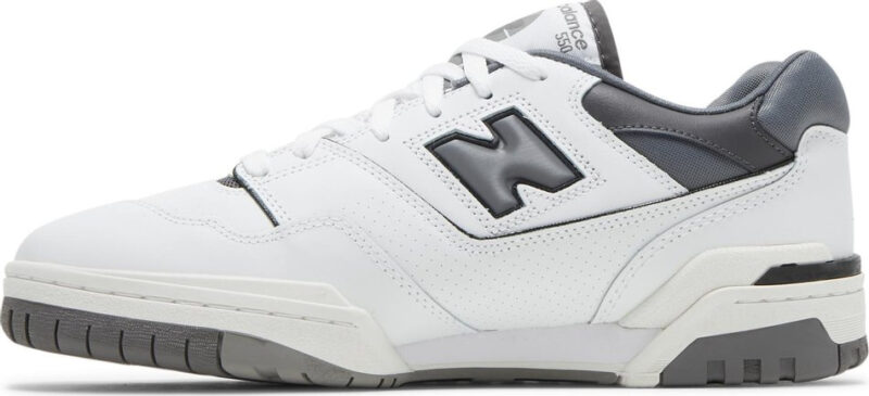 New Balance 550 White Grey Dark Grey - Image 3