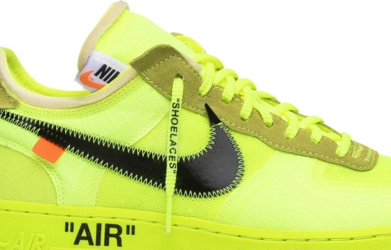 Nike Air Force 1 Low "Off-White Volt - Image 2