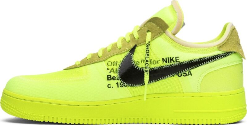 Nike Air Force 1 Low "Off-White Volt - Image 3