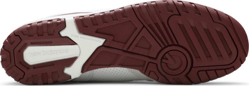 New Balance 550 Sea Salt Burgundy - Image 4