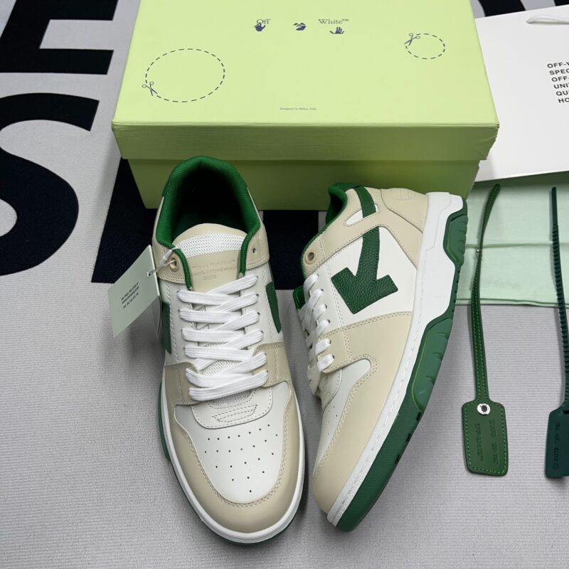 Off-White Out Of Office  OOO  Green Tan - Image 8