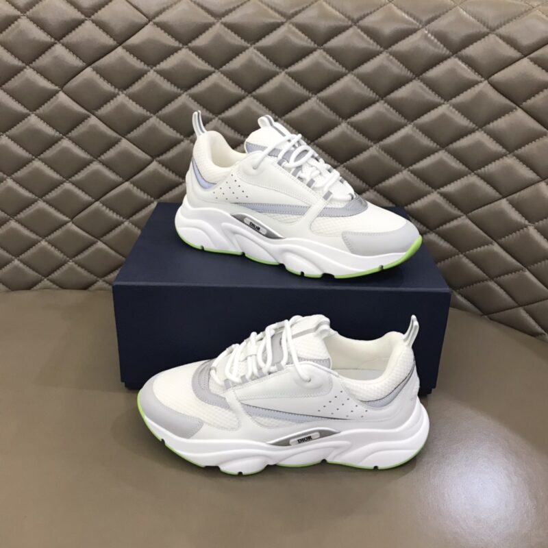 DIOR B22 Sneaker White Silver Fluo Green - Image 5