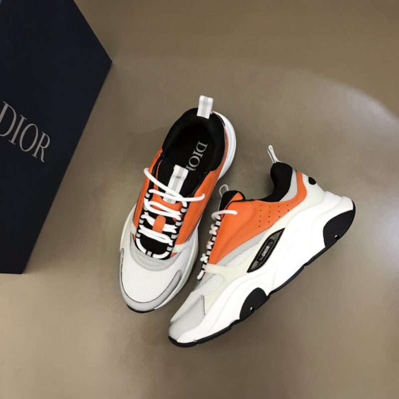 DIOR B22 Sneaker Orange White - Image 5