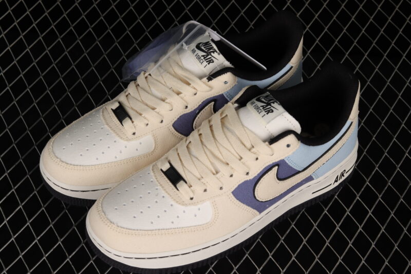 Nike Air Force 1  07 Low Beige White Purple - Image 3