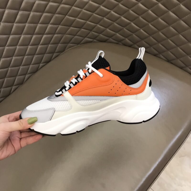 DIOR B22 Sneaker Orange White - Image 7