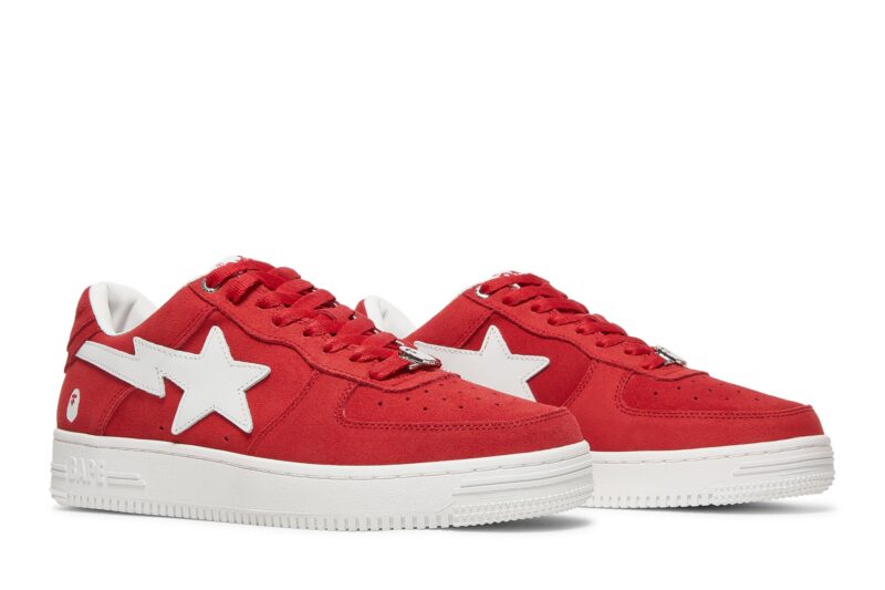 A Bathing Ape Bape Sta Low Patent Red - Image 5