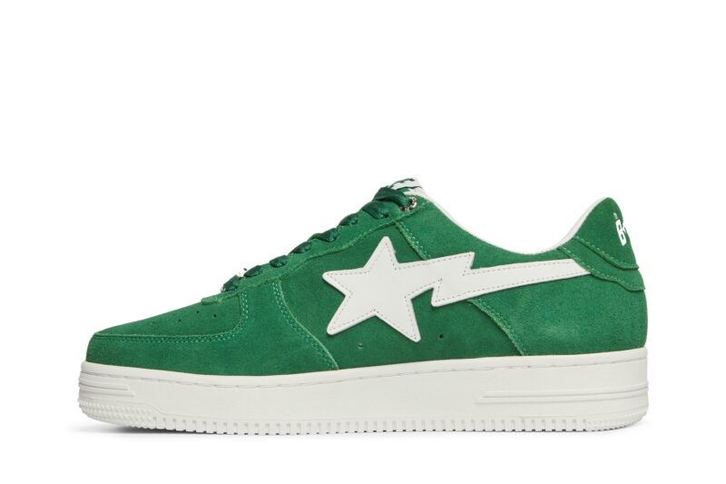 A Bathing Ape Bape Sta Low Green Suede - Image 2