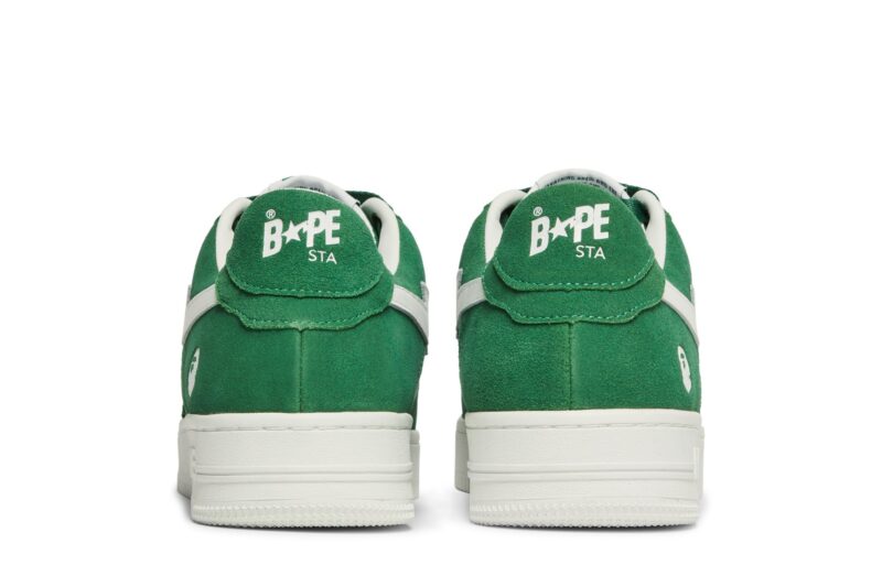 A Bathing Ape Bape Sta Low Green Suede - Image 4