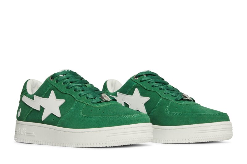A Bathing Ape Bape Sta Low Green Suede - Image 5