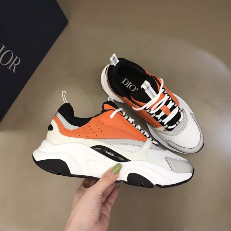 DIOR B22 Sneaker Orange White - Image 4