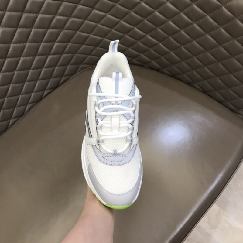 DIOR B22 Sneaker White Silver Fluo Green - Image 4