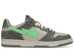 A Bathing Ape Bape SK8 STA Gray Green