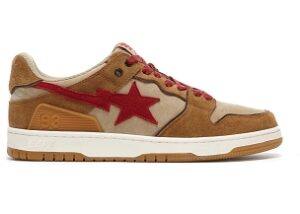 A Bathing Ape Bape SK8 STA Light Red