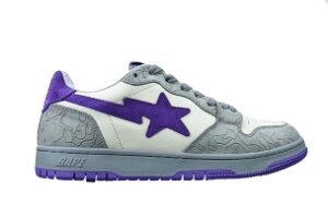 A Bathing Ape Bape STA Sk8 Gray Purple