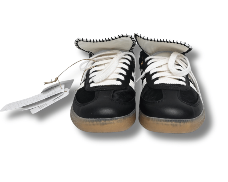 adidas x Wales Bonner Pony Samba Shoes Black /Chalk White - Image 2