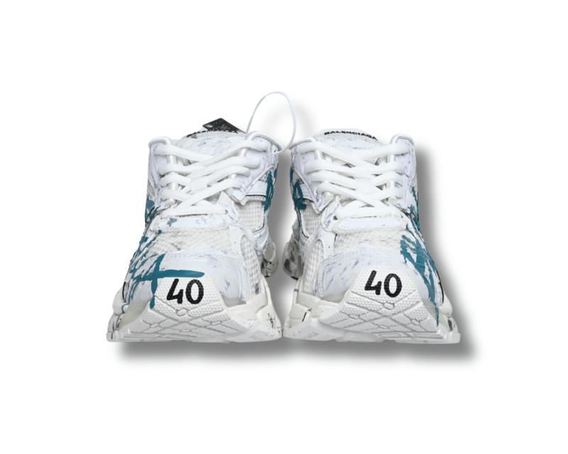 Balenciaga Graffiti Runner Teal - Image 3