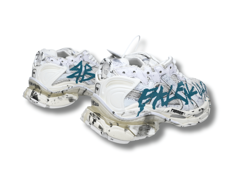 Balenciaga Graffiti Runner Teal - Image 2