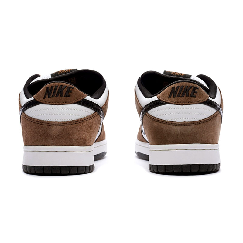 Nike SB Dunk Low White Black Trail End Brown - Image 5