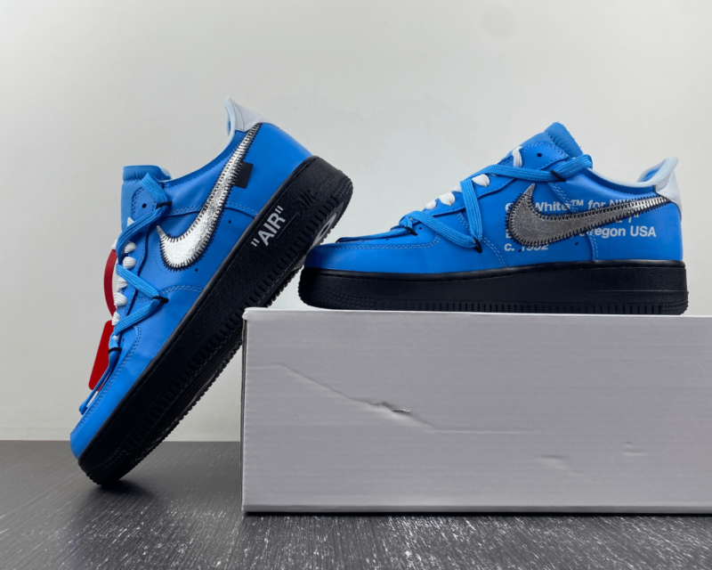 Off-White Air Force 1 Blue - Image 6