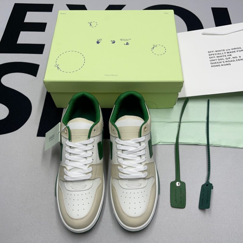 Off-White Out Of Office  OOO  Green Tan - Image 5