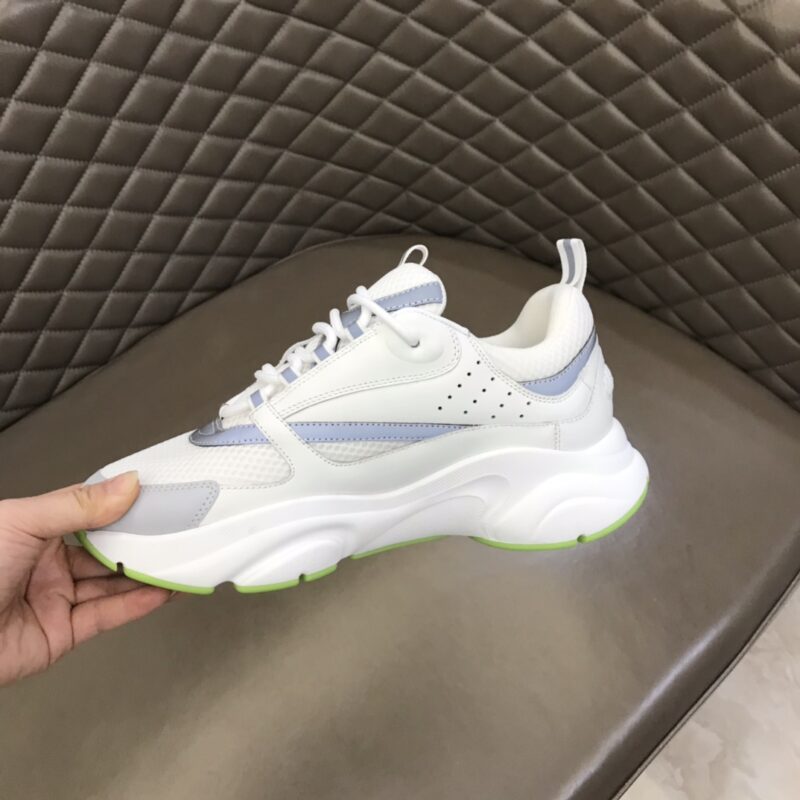 DIOR B22 Sneaker White Silver Fluo Green - Image 6