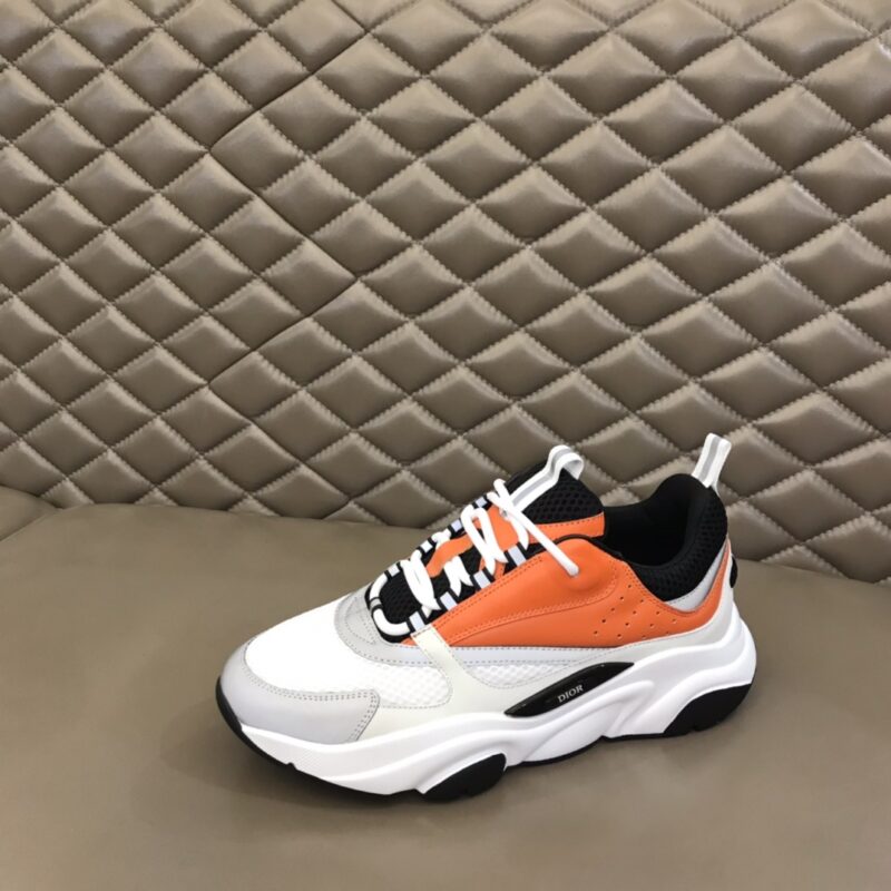 DIOR B22 Sneaker Orange White - Image 9