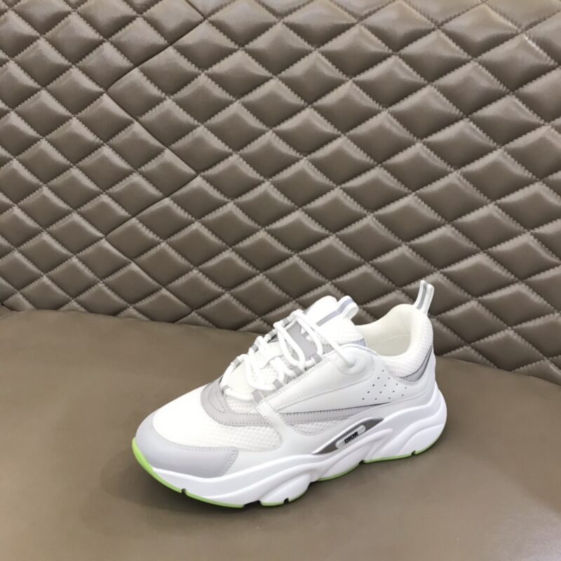DIOR B22 Sneaker White Silver Fluo Green - Image 8
