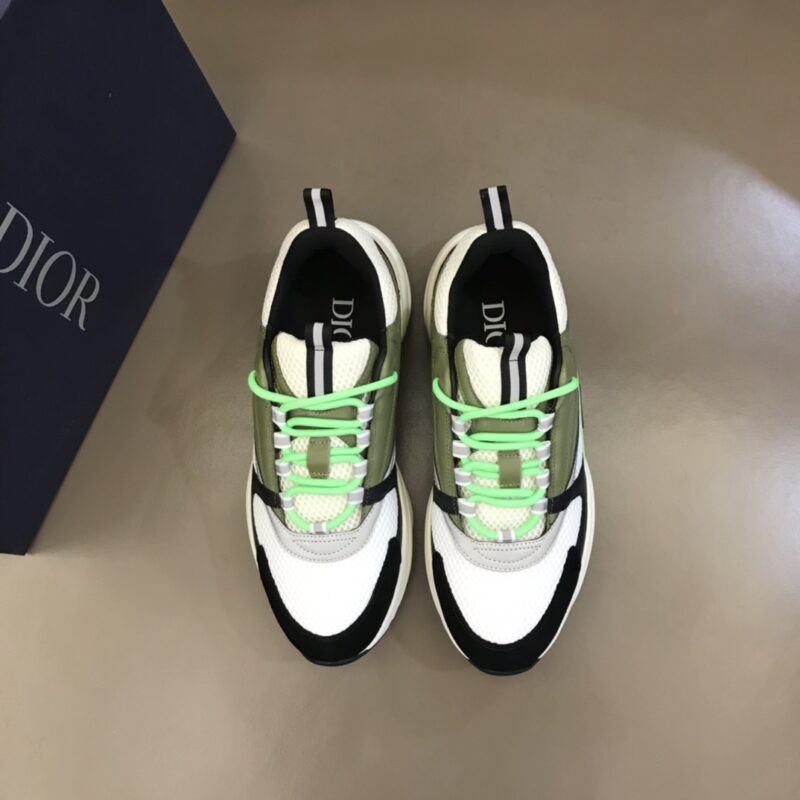 DIOR B22 Sneaker Green Beige Black - Image 9