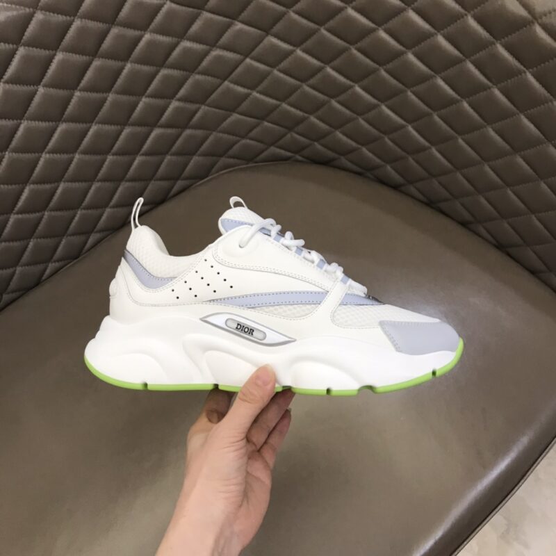 DIOR B22 Sneaker White Silver Fluo Green - Image 9