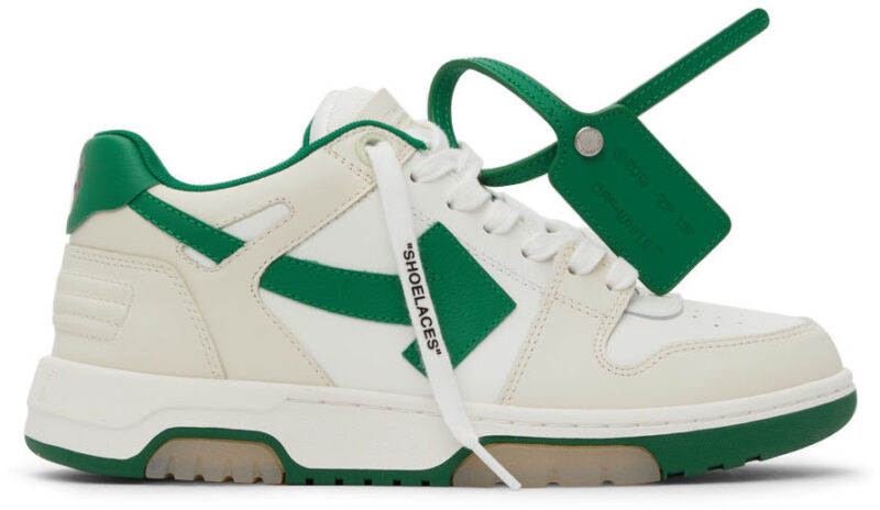 Off-White Out Of Office  OOO  Green Tan