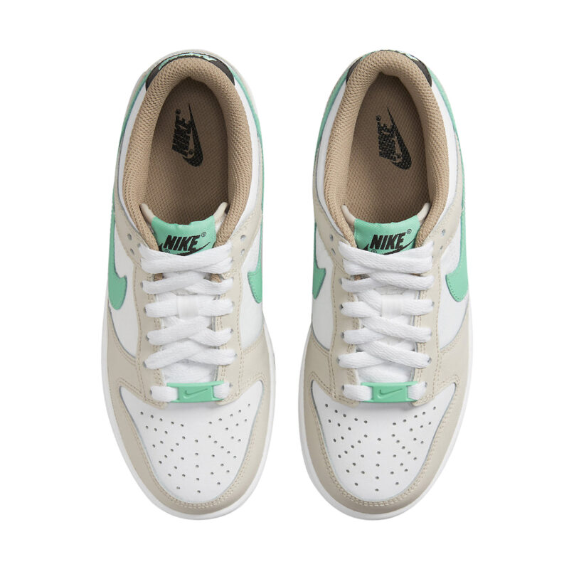 Nike Dunk Low Split Seam White Tan Mint GS - Image 4